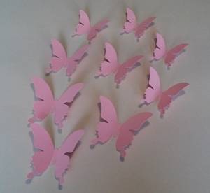  Világos rózsaszín 3D faldekor