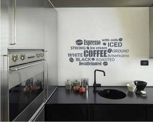 Kávé feliratok festősablon stencil