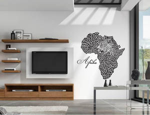 Afrika térkép Gepard falmatrica 0