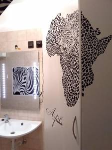 Afrika térkép Gepard falmatrica 3