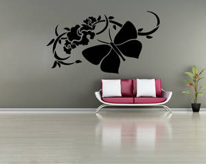 Dekoratív pillangó festősablon stencil 0