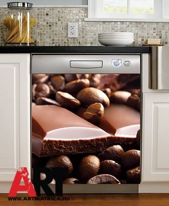Csoki kávészemek Mosogatógép mágnes matrica 0