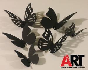 Fekete pillangók 3D faldekor 0
