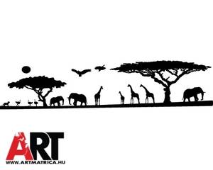 Afrika állatok festősablon stencil 1