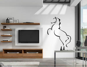 Ágaskodó ló festősablon stencil 0