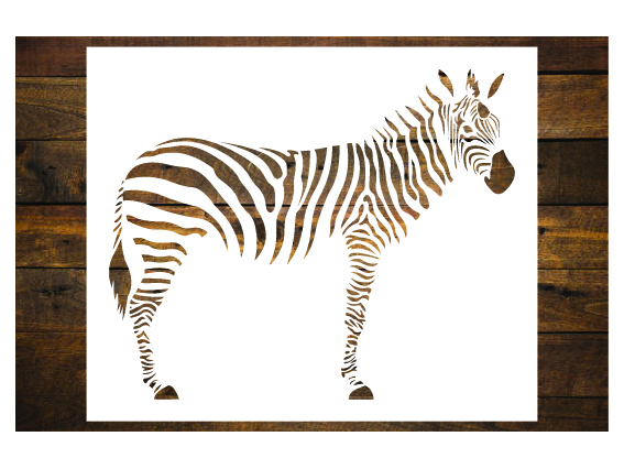 Zebra festősablon stencil 1