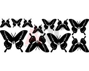 Pillangók lepkék festősablon stencil 1