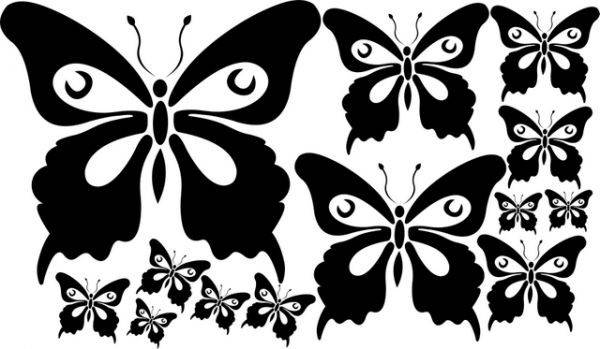 Pillangók festősablon stencil 1