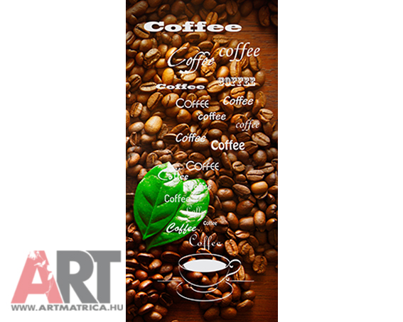 Kávészemes kávé feliratok Ajtóposzter 1
