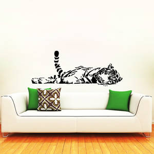  Fekvő tigris festősablon stencil