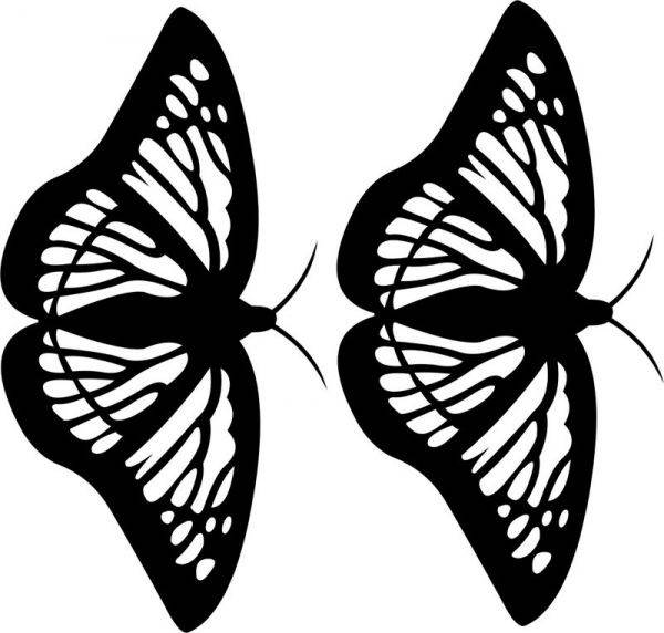 Lepkék pillangók falmatrica 1