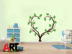  Szív fa festősablon stencil